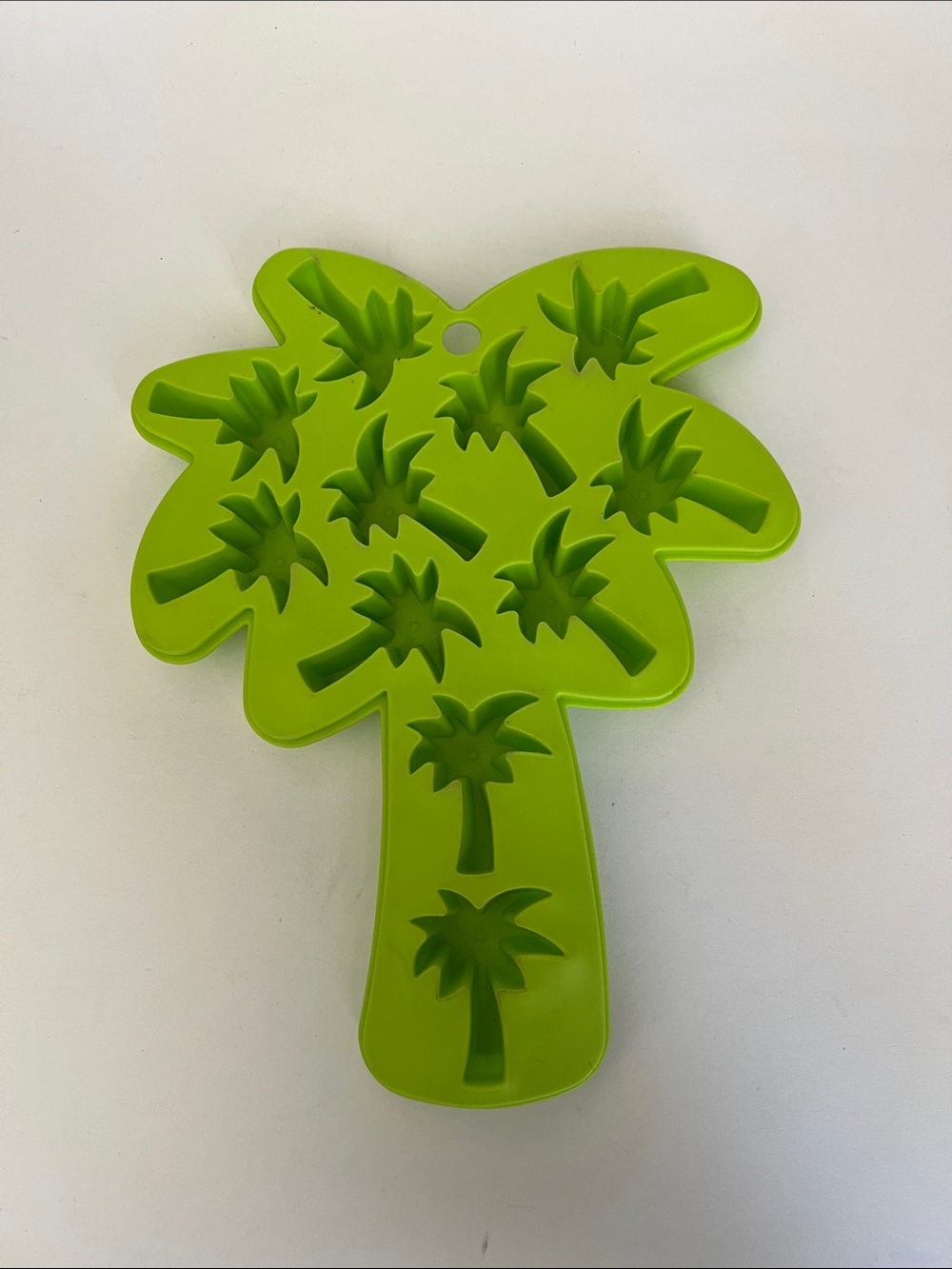Palm Tree Silicone Ice Cube Tray - Lime Green